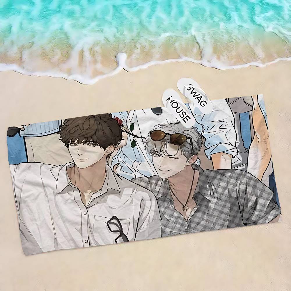 Nerd Project bl Anime Bath Towel Microfiber Soft Water Absorbing Breathable For Girl Kids Decorative Cartoon Beach Towel