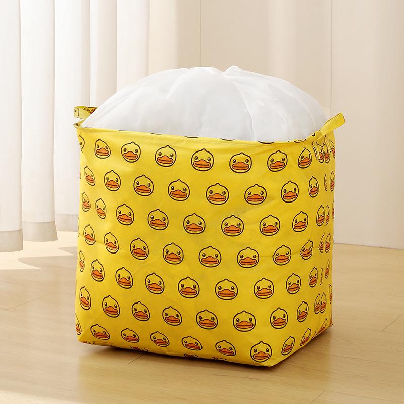 

1PC Organize Storage Boxes, Fabric Folding, Drawstring Storage Bags, Clothing Storage Boxes. L жовтий