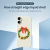 For iPhone 17 Case Bow Wreath Pattern Printing Straight Edge TPU Phone Back Cover