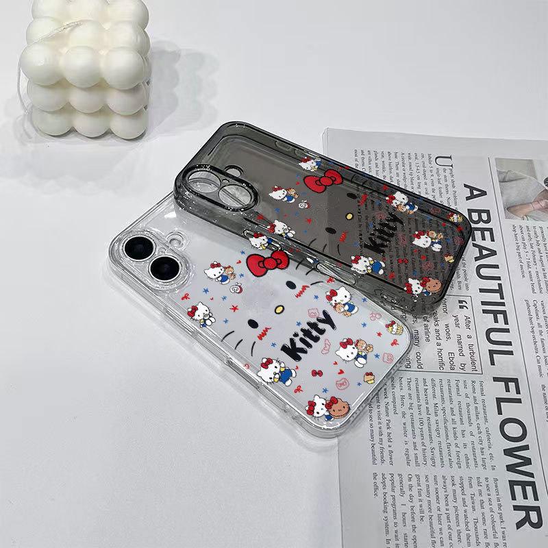 Hello Kitty Transparent Phone Case for iPhone 17/16 Pro Max/15 Pro/13/14