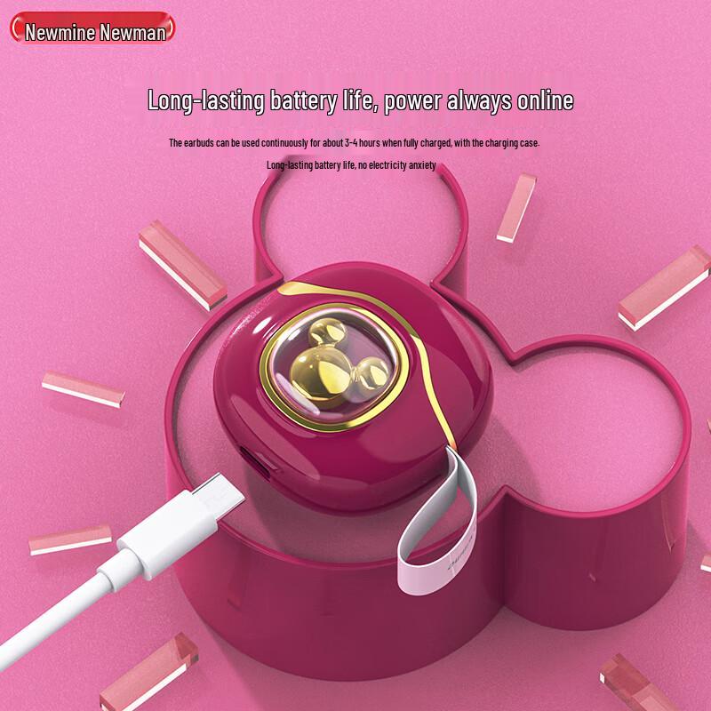 Newmine T22 TWS Half-in-Ear Clip-on Bluetooth 5.3 Sport Earphones