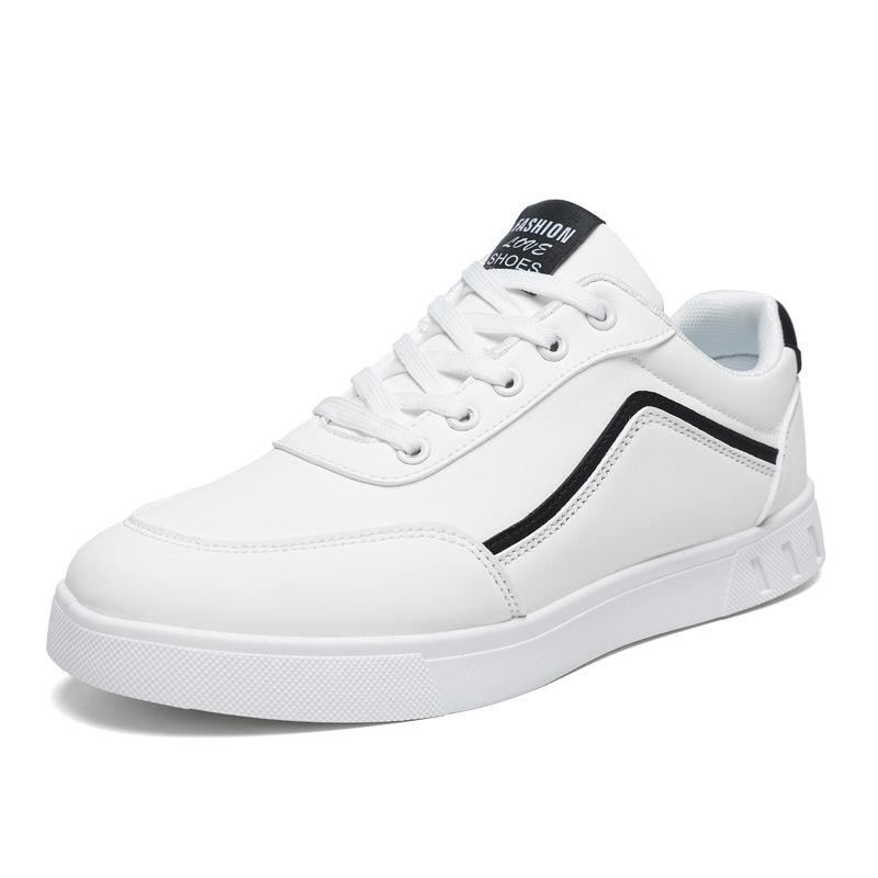 2025 Large Foreign Trade Special Fund New Men's Shoes Four Seasons Fashionable and Versatile Soft soled White Shoes