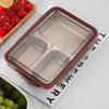 304 Stainless Steel Bento Lunch Box With PP Lid,Sealed Compartments Adult Lunch Box,Children's Student Kindergarten Meal Plate