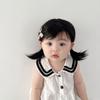 Newborn Baby Headwear Fluffy Toddler Neat Bang Long Straight Hair Baby Hair Wig Short Bob Wig