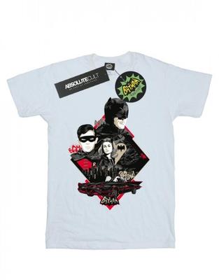 Mens Batman TV Series Character Skyline T-Shirt