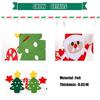 Functional Christmas Garlands Banners Seasonal Santa Letter Patterned Christmas Bunting for Home and Office Decoration