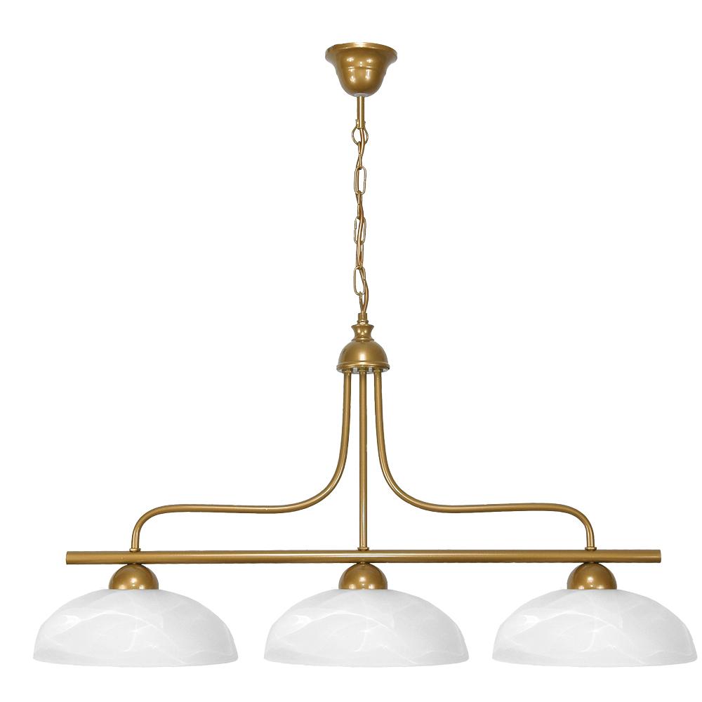 Deckenleuchte Kronleuchter Glasschirm E27 LED Nyks 7-672