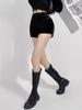 Aksamitne damskie gorące spodenki jesienno-zimowe wysokiej talii wąskie czarne spodenki damskie gorące dziewczyny modne słodkie damskie krótkie spodnie