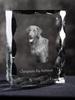 Chesapeake Bay Retriever, Chessie - Crystal with a Picture of a Dog, Glass Statuette with a Picture, Unique Frame with a Picture from Art-Dog Brand