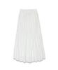 MARROT Shirred Frill Long Skirt_White