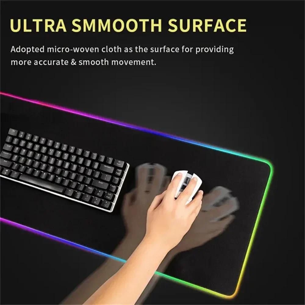 RGB Desk Mat Aviation Theme Mouse Pad Large Rubber Anti-slip Aircraft Dashboard Mousepad Office and Gamr Keyboard Mats Decor Mat