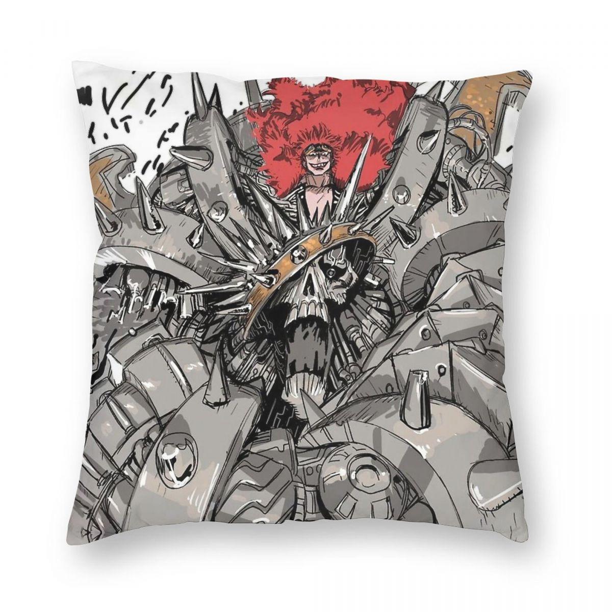 

Eustass Captain Kid Pillowcase Polyester Linen Velvet Creative Zip Decorative Sofa Cushion Case 12x12Inch