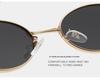 European & American Oval Frame Sunglasses - Fashionable Metal Design, High-End Runway Style