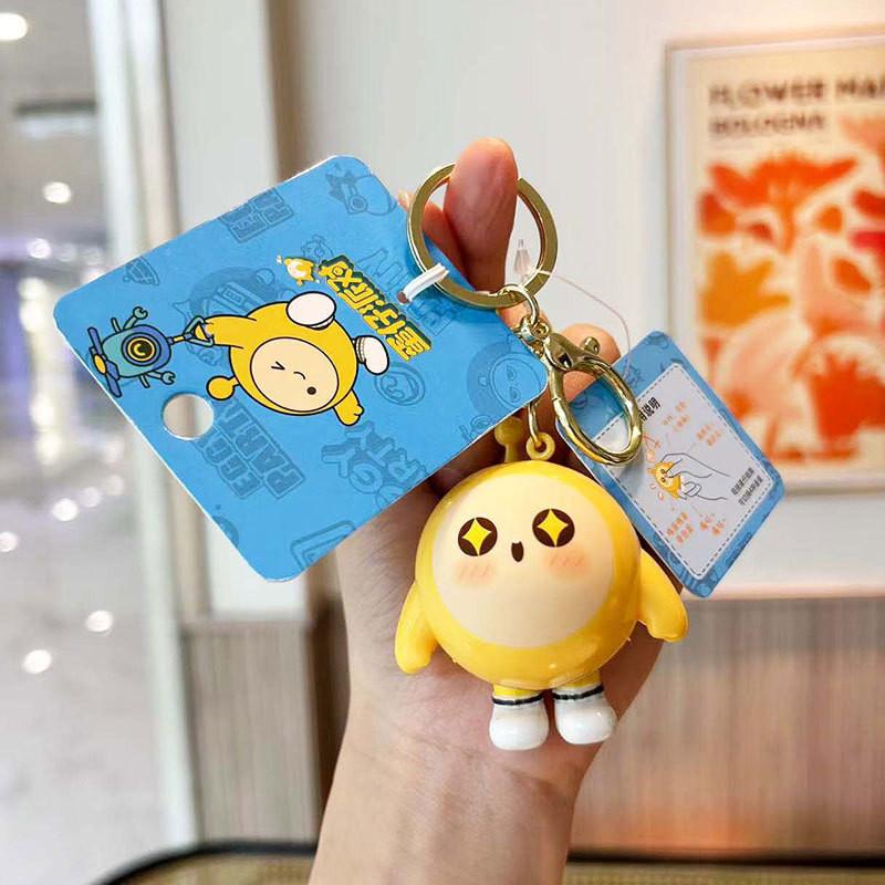 Sounding Egg Cute Party Keychain Delightful Voice Pvc Bag Charm