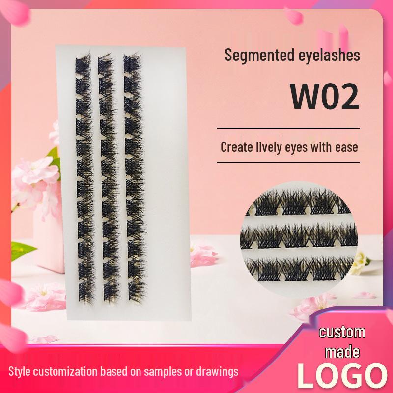 

Lazy Style Natural False Eyelash Book: Three-Step Self-Adhesive Clustered Lashes D Curl
