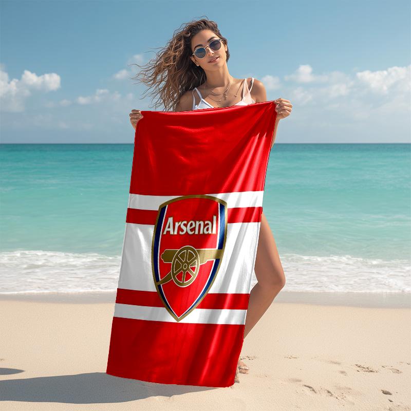 1pc A-Arsenal Beach Towel, Comfortable and Thick, and Swimming/Bath/Picnic/Camping Towel, Suitable for Seaside Beaches