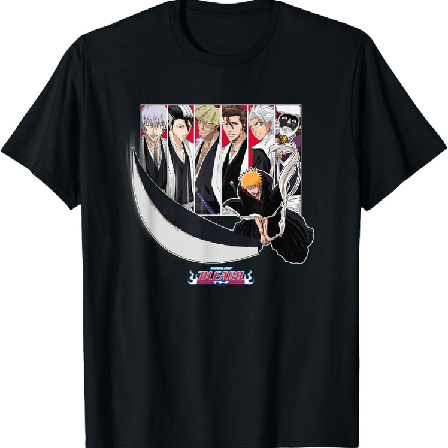 

Bleach Ichigo Slash with Characters Anime T-Shirt S