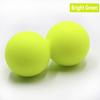 Double Lacrosse Ball Massage Set Solid Silica Gel for Trigger Point Therapy Myofascial Release Yoga Back Pain Relief
