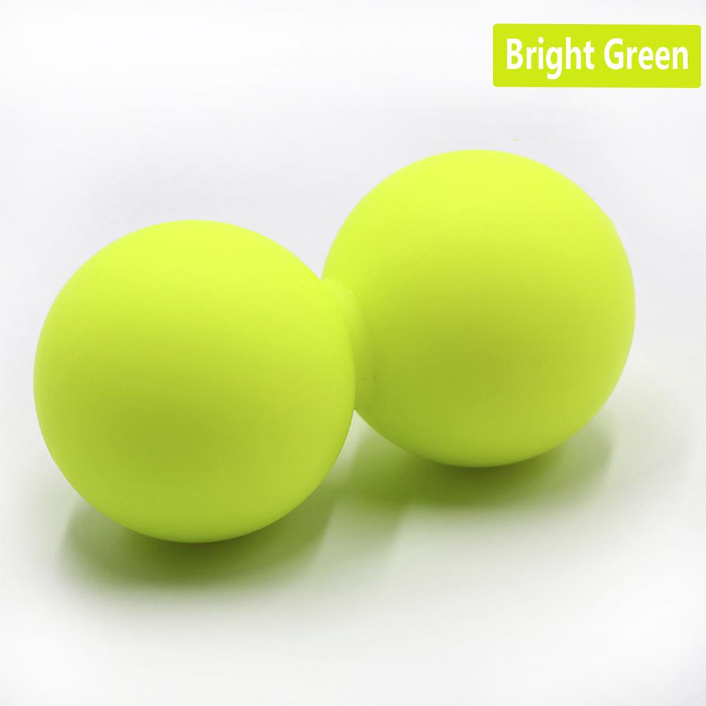Double Lacrosse Ball Massage Set Solid Silica Gel for Trigger Point Therapy Myofascial Release Yoga Back Pain Relief