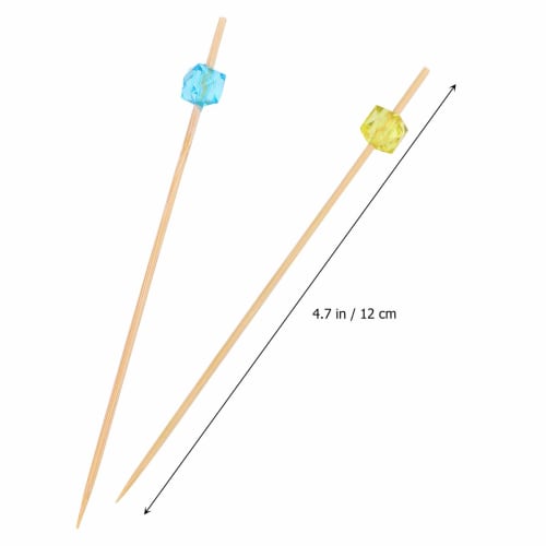 Approximately 190 Stylish Bamboo Cocktail Picks, Toothpicks, Cocktail Pins, Fruit Picks, Disposable Fruit, Hors D'oeuvres, Pinchos, Cake Toppers, Cock