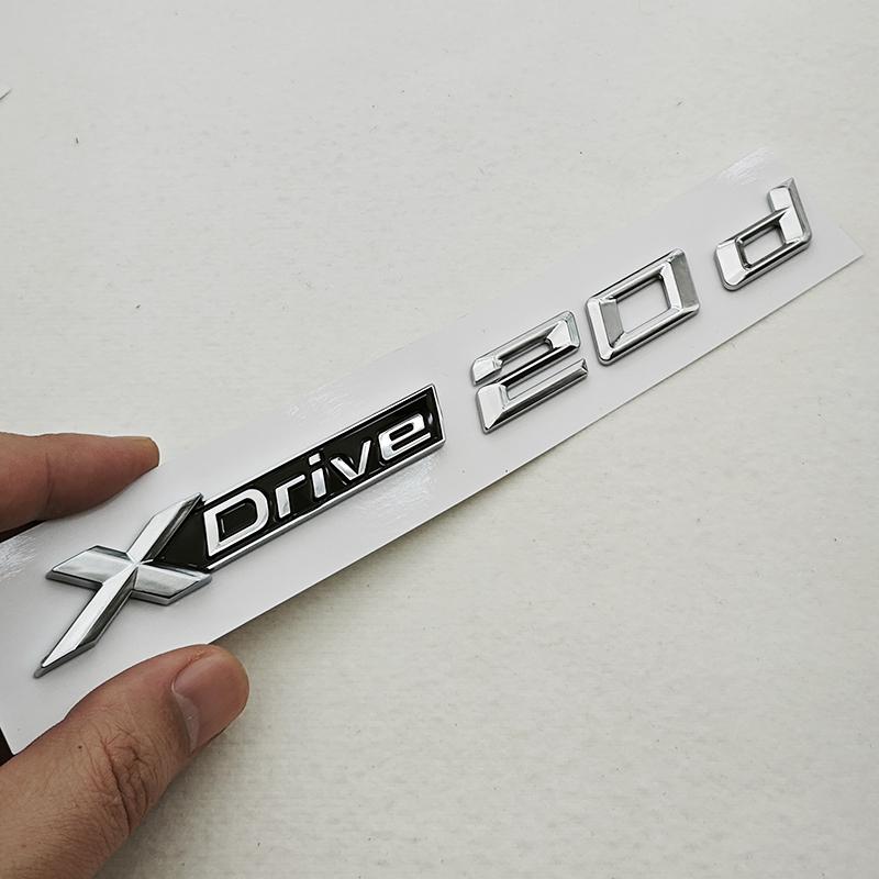 BMW X1 X2 X3 X4 G01 3D ABS Car Letters Logo XDrive 20d X Drive 20i Rear Trunk Badge Side Fender Emblem Exterior Accessories