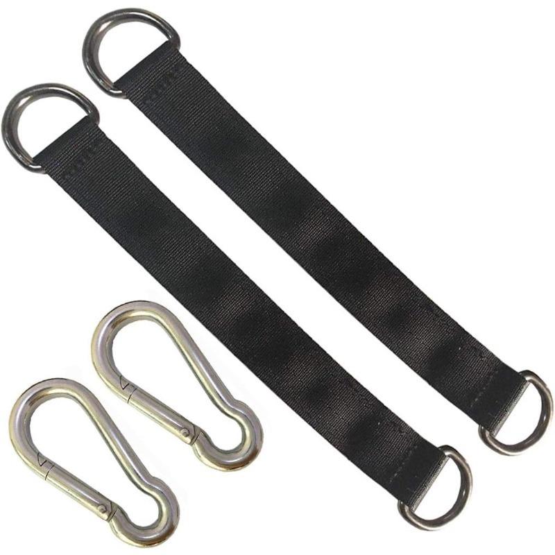 2 PCS Tree Swing Hanging Kit 5ft Swing Straps Holds 2200 Lbs with 2 Safer Lock Snaps Perfect for Swing Seat, Plank, Hammock