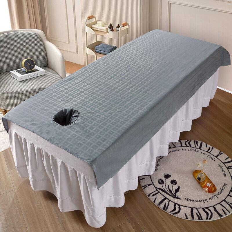 Beauty Massage Bed Cover Sheet SPA Massage Bed Table Cover W/ or W/o Face Hole Body Spa Salon Bedspread Home Decoration