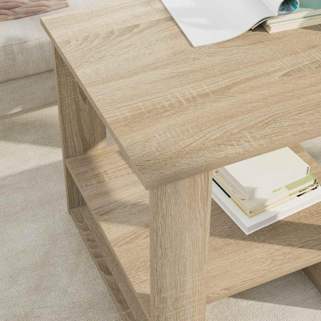 Coffee Table Sonoma Oak 51 x 50 x 50 cm Engineered Wood