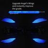 New Motorcycle Ground Projection Light Angel Wings Welcome Lamp Carpet Light Chassis Modified Universal Ambient Light Stylish