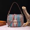 New Fashionable Alligator Pattern Shoulder Bag High-quality Retro Handbag All Match Women's Armpit Swagger Bags