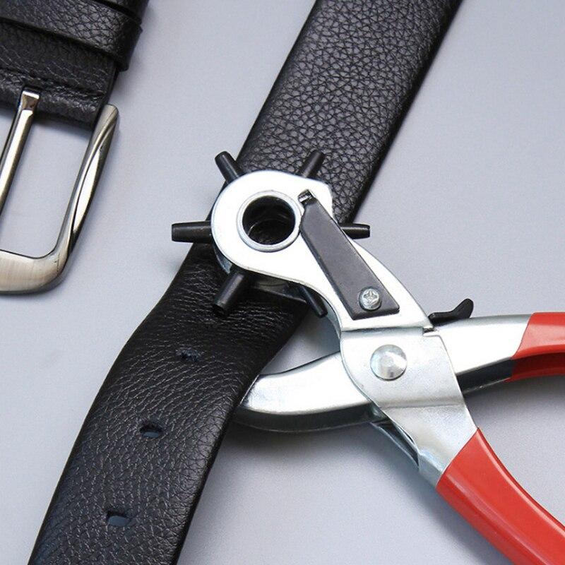 Professional Leather Punch Tool For Belts Watch Straps Handbag Multi Function Pliers