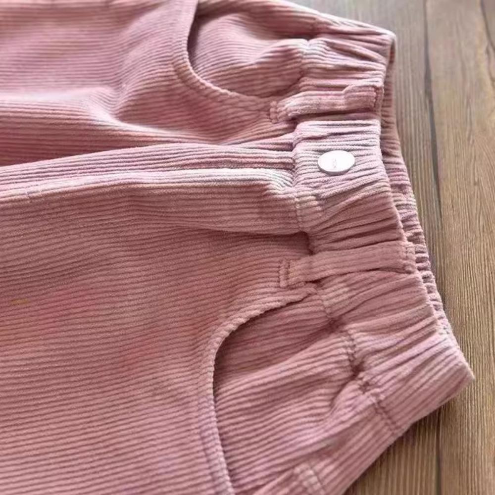 Girls Boys Pants Autumn and Winter Outer Wear Padded and Thickened Pants Children Long Pants Winter Long Pants