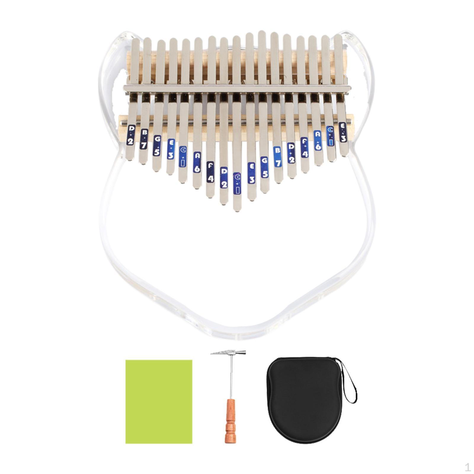 

17-клавишное мини-пианино-калимбас с обучающими материалами Small Tune Hammer Thumb Music tiger shape