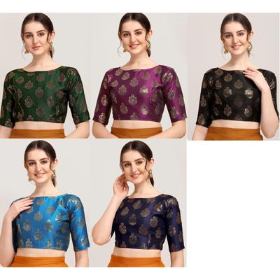 Beautiful Party Wear Designer Blouse Indian Women's Half Sleeves Ethnic Choli