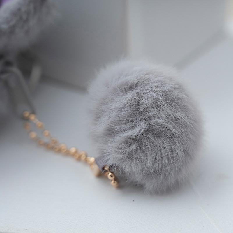 Cute Cartoon Cat Plush Coin Purse Keychain Earphone Storage Bag Backpack Hangings Ornament Gifts