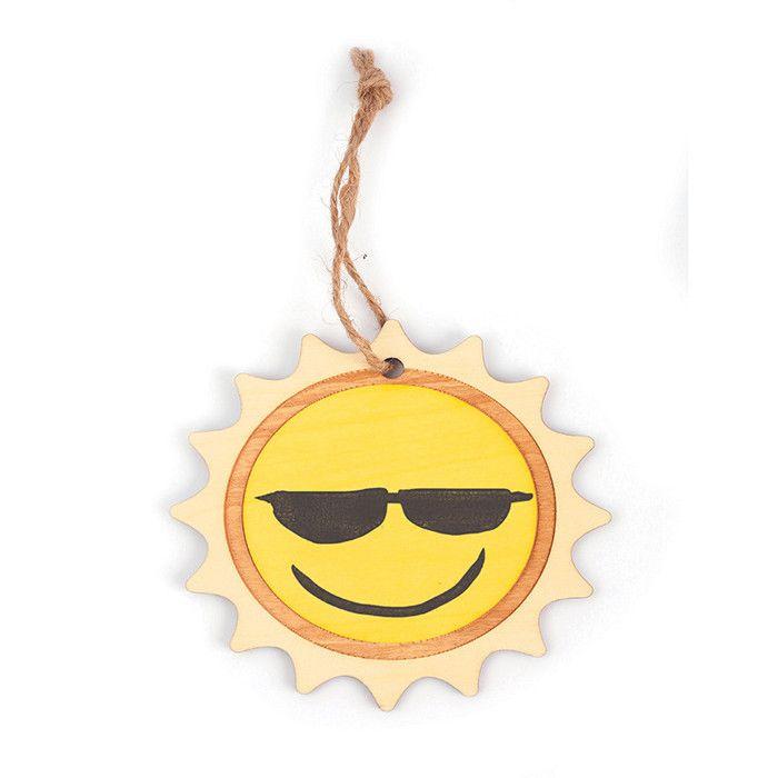 Soleil à décorer en bois - GRAINE CREATIVE - 120mm - Couleur beige - Mixte