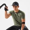 Li-Ning Fitness Series Round Neck Letter Knitted Short Sleeve T-Shirt Men Tops Tea-Green ATSV317-1