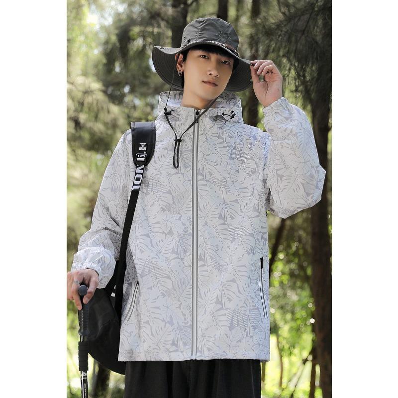 Spring and Autumn Jacket Men's and Women's Spring and Autumn New Windproof Outdoor Mountaineering Suit Couple Loose Jacket Hooded Jacket