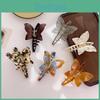 Elegant Korean Vintage Acetate Butterfly Shark Clip For Sophisticated Hairstyles