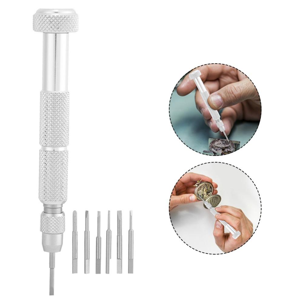 Portable Replace Blades Multi Function Screwdriver Ergonomic Design Watch Repairing Tool Screwdriver Set Jewelry Repair