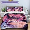 3pcs KPop Demon Hunters16 Cover Set - Personalized Name, HD Printed Bedding with 1 Cover and 2 Pillowcases - Perfect for Home Decor, Easy Care