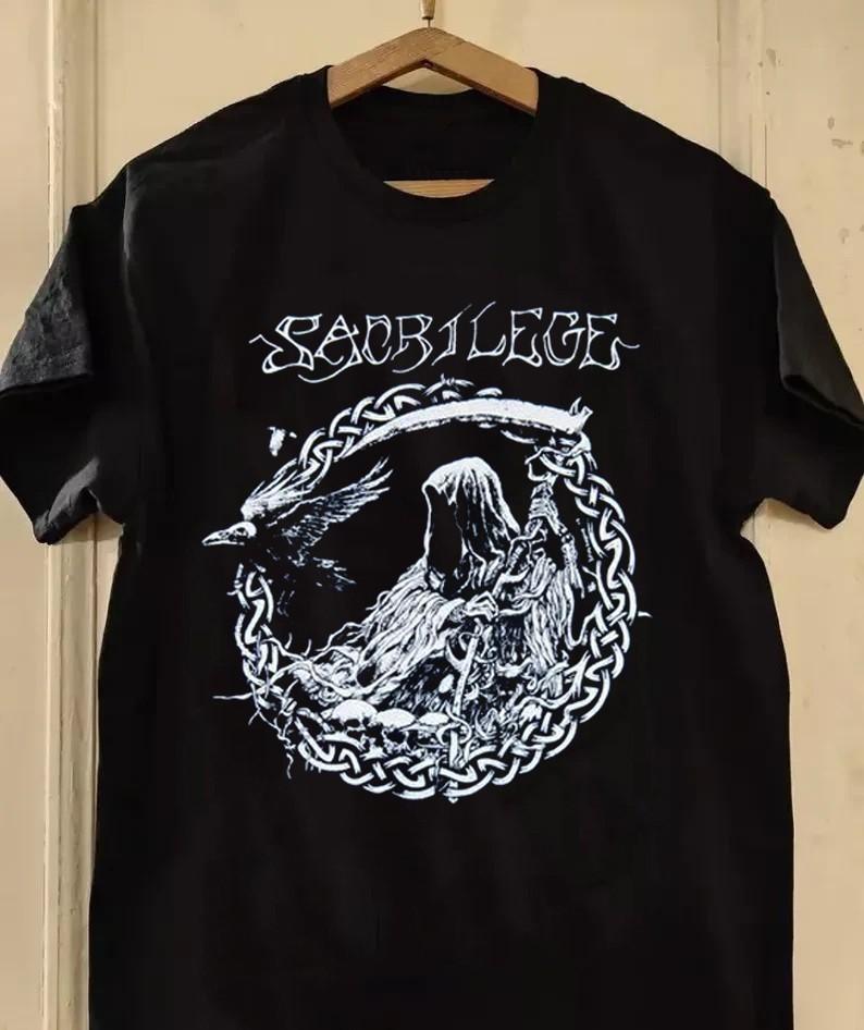 Sacrilege Reaper Hardcore Punk Thrash Doom Metal Unisex S-5XL Shirt YH337 XXL