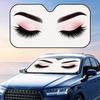 Beautiful Eyelashes and Eyes Sun Visor Foldable Universal Car Windshield Sun Shade UV Protection Heat Insulation Foldable Cover