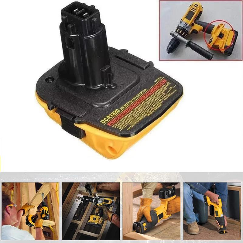 For Dewalt 18V Tools Convert For Dewalt 20V Lithium Battery DCA1820 Battery Adapter Work For Dewalt Max Dcb200 Dcb201 Dcb203