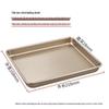 Small Rise Baking Pan: Household Oven Tray for Baking and Grilling