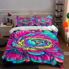 Vibrant Floral Swirl Bedding Duvet Cover Sets Duvet Covers Pillowcases Gifts (1 * Duvet Cover 2 * Pillowcases, Without Duvet Insert)