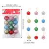 4CM Christmas Satin Ball Christmas Silk Ball Ornament Christmas Tree Hanging Decorations for Home Party Decor New Year Gifts