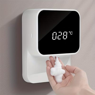 1pc Touchless Wall-Mounted Soap Dispenser for Bathroom - Automatic Sensor Hand Sanitizer Container  Bathroom Accessory