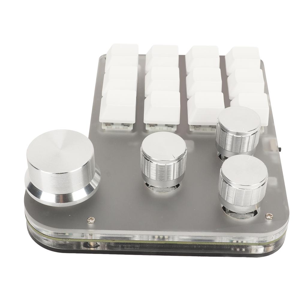 Blue Switch Keyboard USB C BT 2.4G Wireless Mini RGB Custom Keypad for Industrial Console 5V 1A