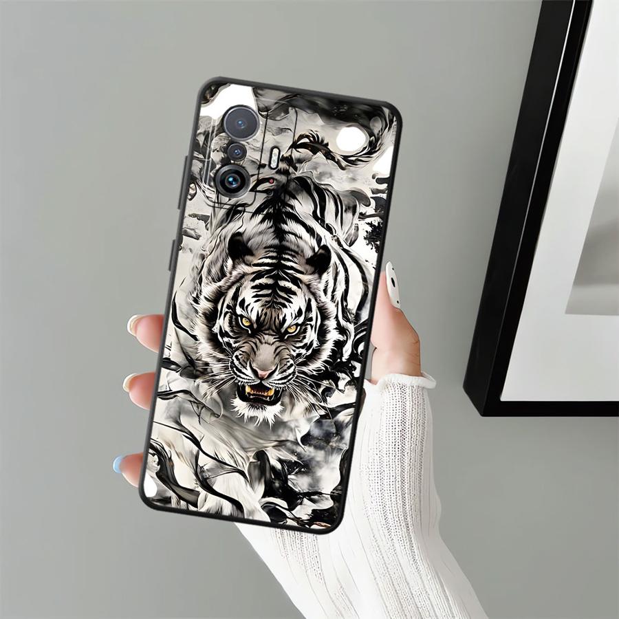 Cool Silver Tiger Funda Phone Cover Case for Xiaomi Mi 11T 12T Pro 12 10T 13 Lite 14 12X 11